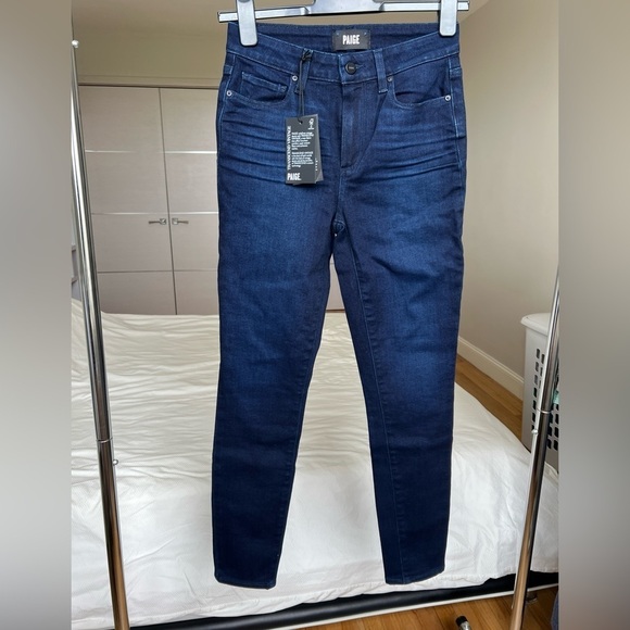 NWT PAIGE Hoxton High Rise Ankle Skinny Jeans in Size 26 - Picture 6 of 13